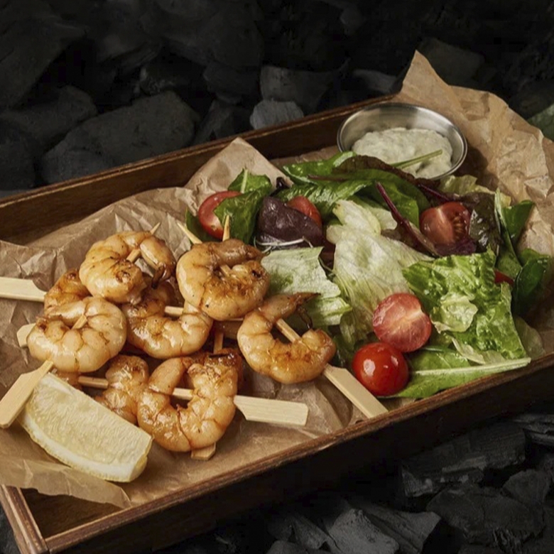 Креветки на гриле 