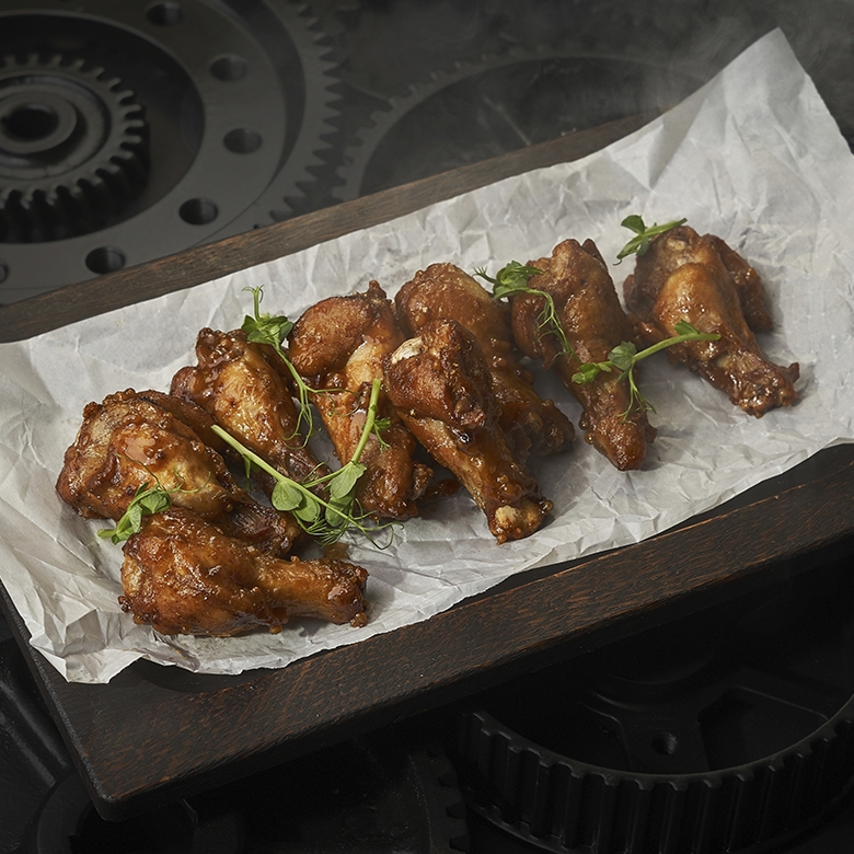 Крылышки в медово-горчичном соусе