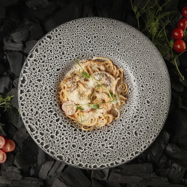 С морепродуктами 